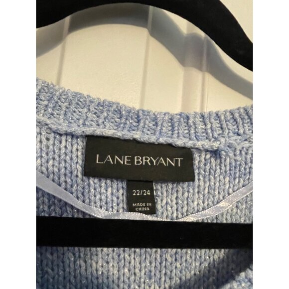 Lane Bryant shimmery blue side zip sweater 22/24 - Picture 6 of 6